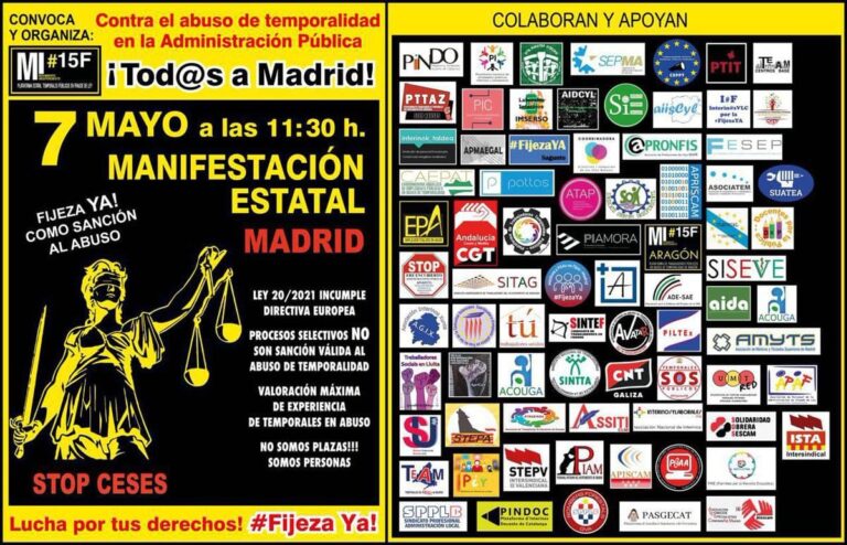 Apoyo manifestación 7 de mayo